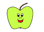 Нарисуй зеленое яблоко