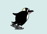 Пингвинчик на коньках