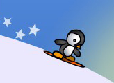 Пингвин на сноуборде 2